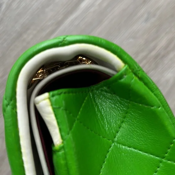 Green quilted leather bag - Picture 12 of 12